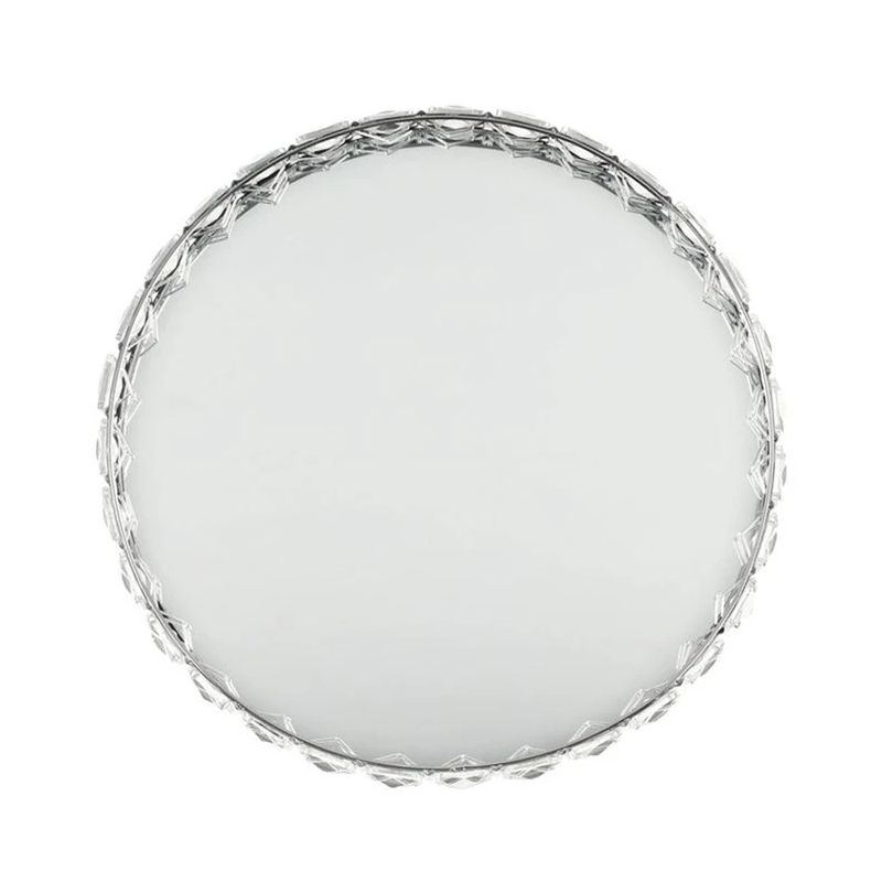 4Living svečtura paliktnis Spogulis ar kristāliem DIA26 cm