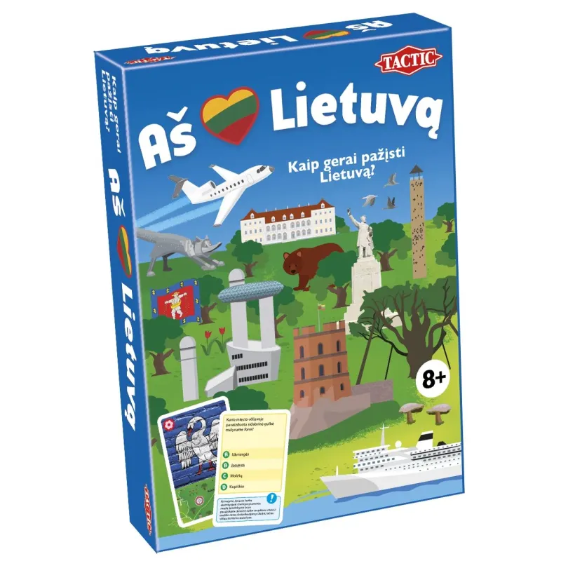Stalo žaidimas Tactic I Love Lithuania ,58112,