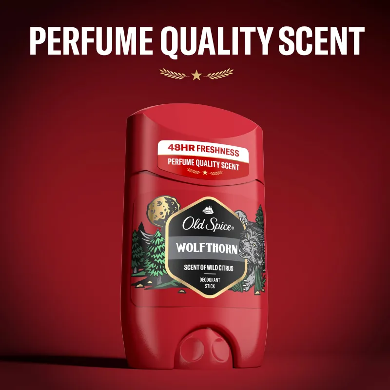 Old Spice Wolfthorn Vīriešu Stieņa Dezodorants, 50 ml