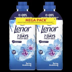 Lenor Spring Awakening skalbinių minkštiklis DuoPack, 2 × 1239 ml ,118 skalbimų,