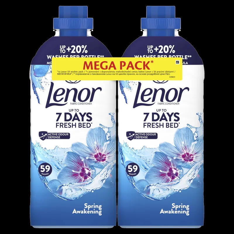 Lenor Spring Awakening avivāža DuoPack, 2 × 1239 ml ,118 mazgāšanas,