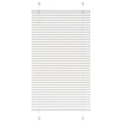 vidaXL Plisēta žalūzija balta 70x150 cm auduma platums 69,4 cm