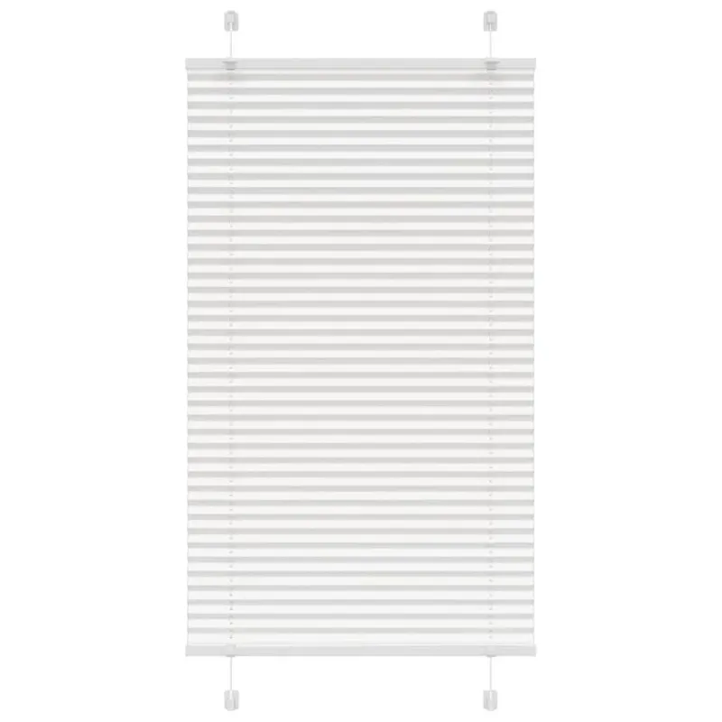 vidaXL Plisēta žalūzija balta 70x150 cm auduma platums 69,4 cm