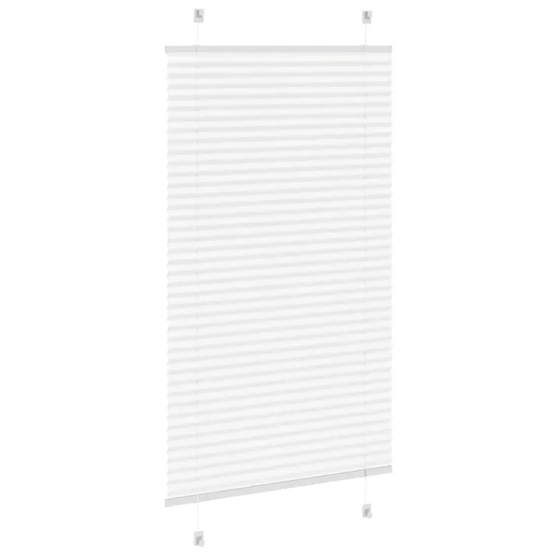 vidaXL Plisēta žalūzija balta 70x150 cm auduma platums 69,4 cm