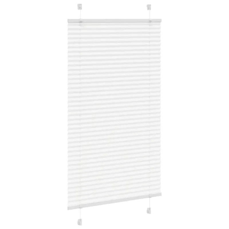 vidaXL Plisēta žalūzija balta 70x150 cm auduma platums 69,4 cm
