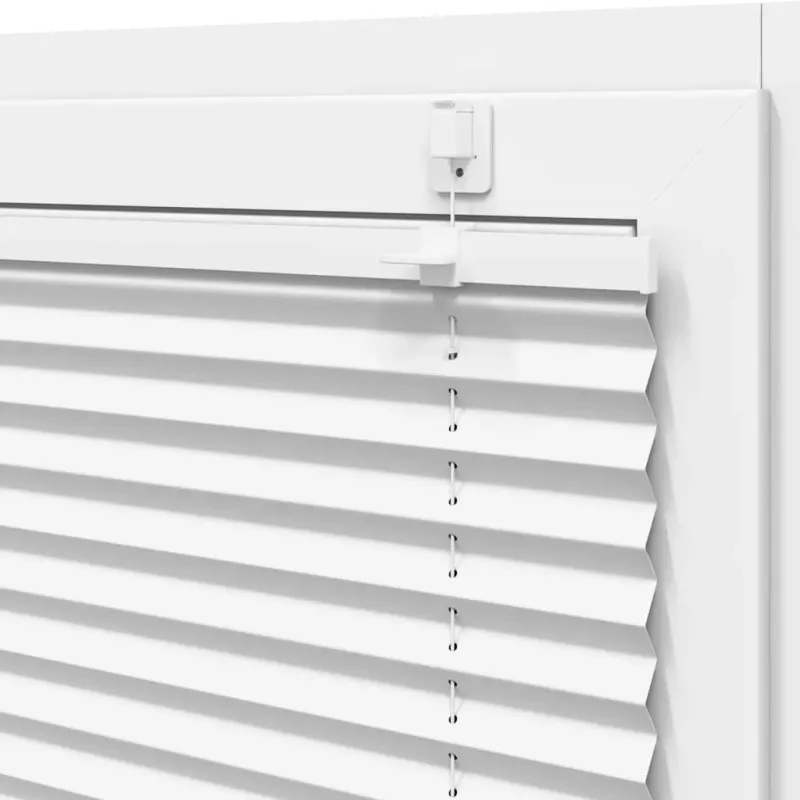 vidaXL Plisēta žalūzija balta 70x150 cm auduma platums 69,4 cm