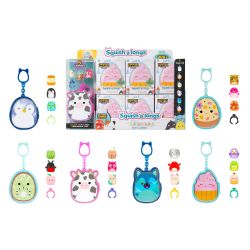 SQUISHMALLOWS CLIP-A-LONGS 3 figūriņas necaurspīdīgā iepakojumā, 2,5 cm