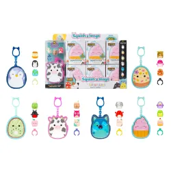 SQUISHMALLOWS CLIP-A-LONGS Herojai-siurprizai, 3 vnt., 2,5 cm