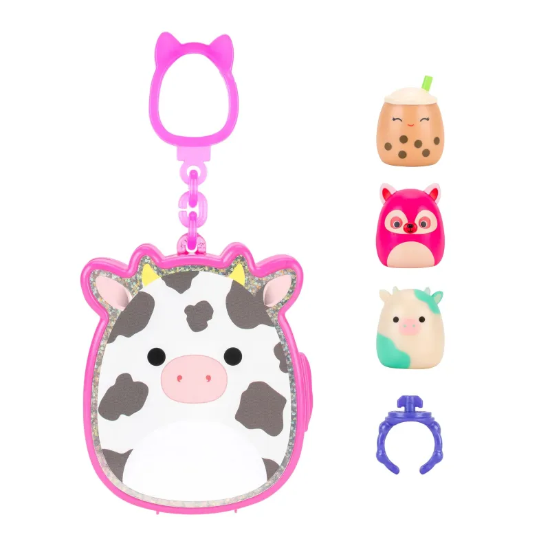 SQUISHMALLOWS CLIP-A-LONGS Figūriņas slēgtā iepakojumā iepakojumā, 3 gab., 2,5 cm