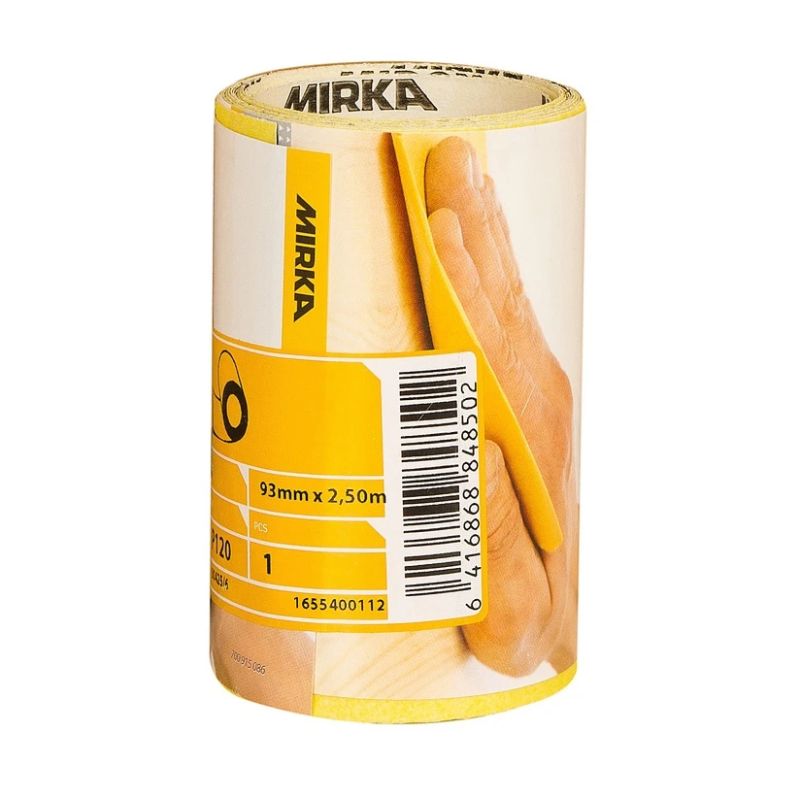 Slīpmateriāls mirox 93mm x 2,5m 120