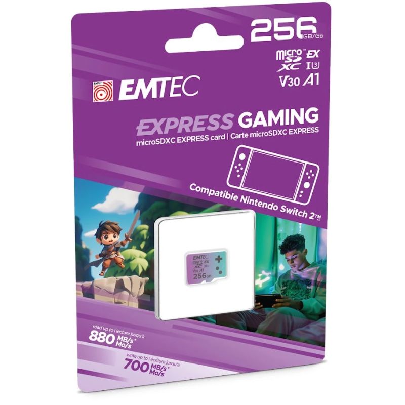 Emtec SDXC 256GB Express Gaming UHS-I V30 A1