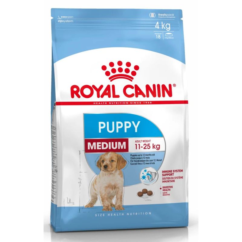 Barība kucēniem royalcanin medium 1kg