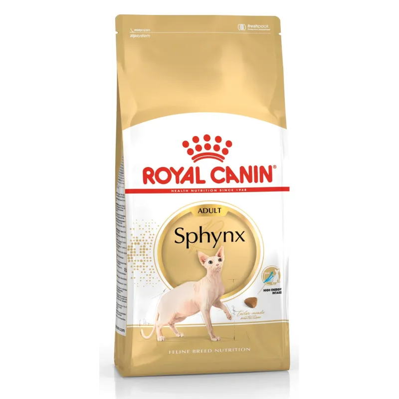 Sausā kaķu barība Royal Canin Adult Sphynx, vistas gaļa-cūkgaļa, 2 kg