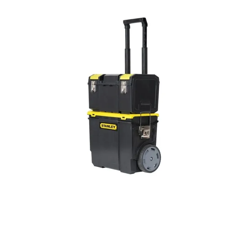 Instrumentu kaste Stanley, 48 cm x 28 cm x 63 cm, melna krās.-dzeltena krās.