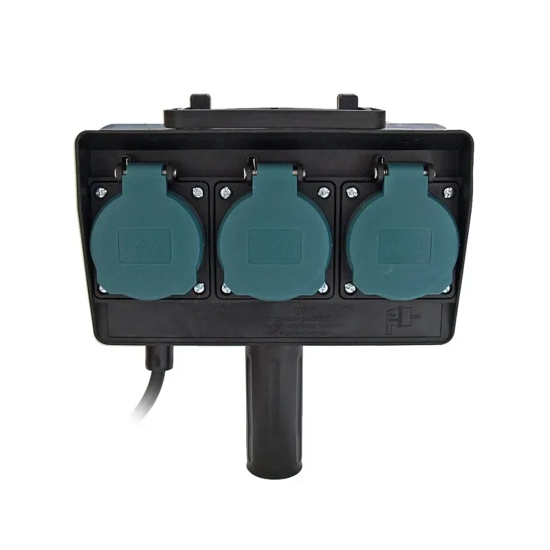 Pagarinātājs Electraline, 3 x 1 mm², 1.5 m, 3 ligzdas