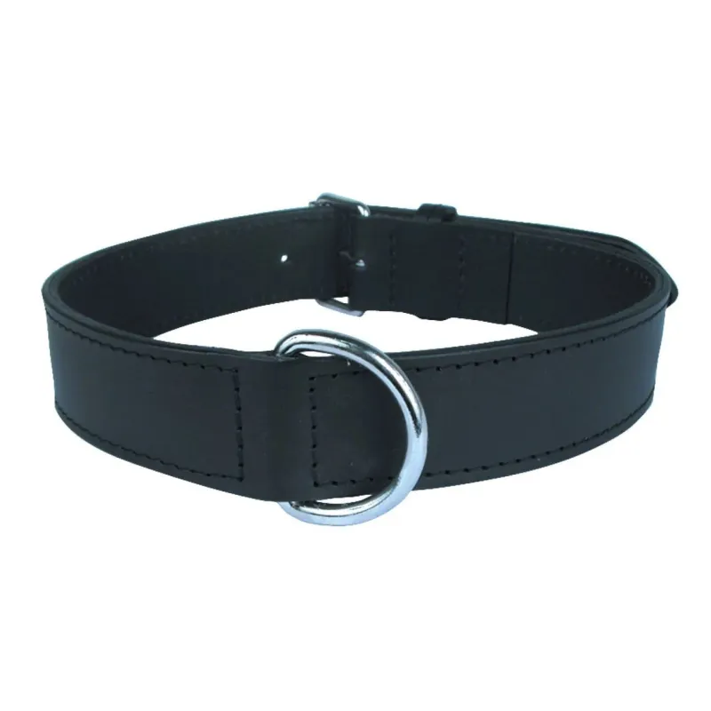 Antkaklis šunims Zolux Leather Lined, juoda sp., 800 mm x 35 mm