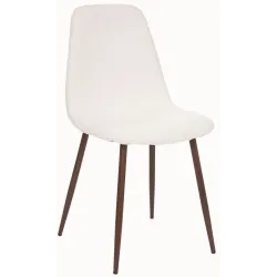 Стул для столовой Atmosphera Roka 185105D, коричневый-белый, 51 см x 44 см x 85 см