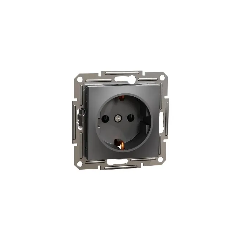 Kontaktligzda Schneider Electric Asfora EPH2900171, Iezemēta rozete, IP20, melna