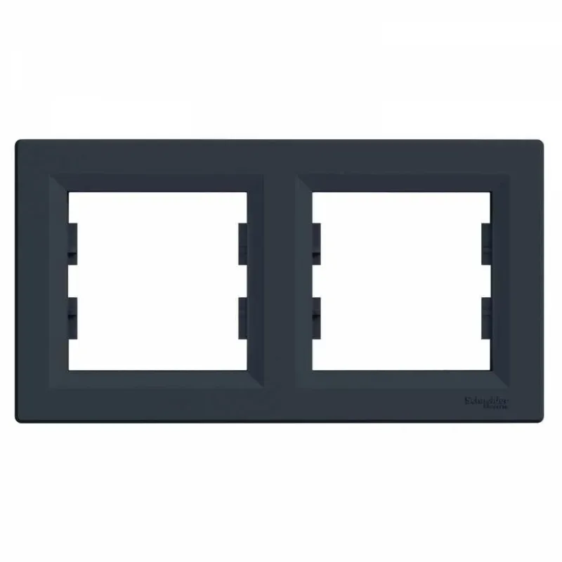 Rāmis 2PL Schneider Electric Asfora, melna