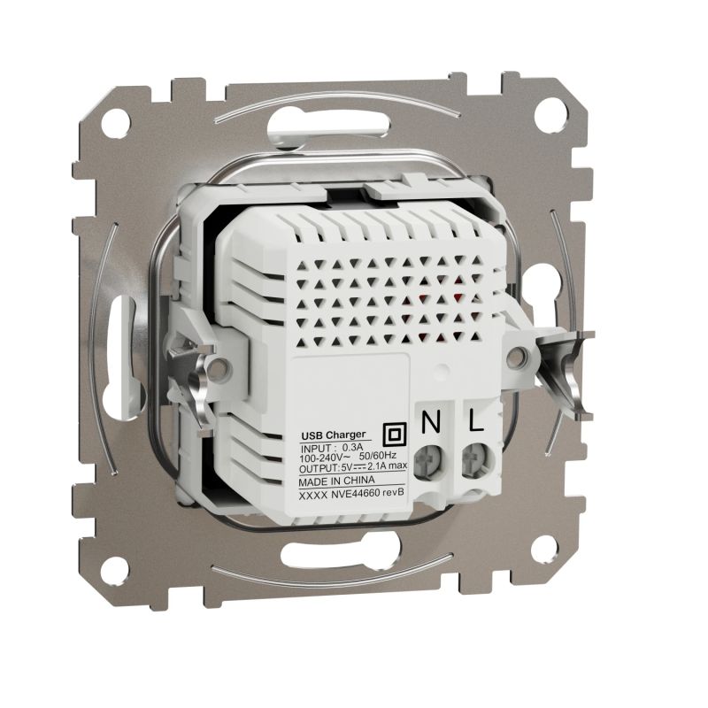 Lādētājs usb sedna a+a 2.1a balts