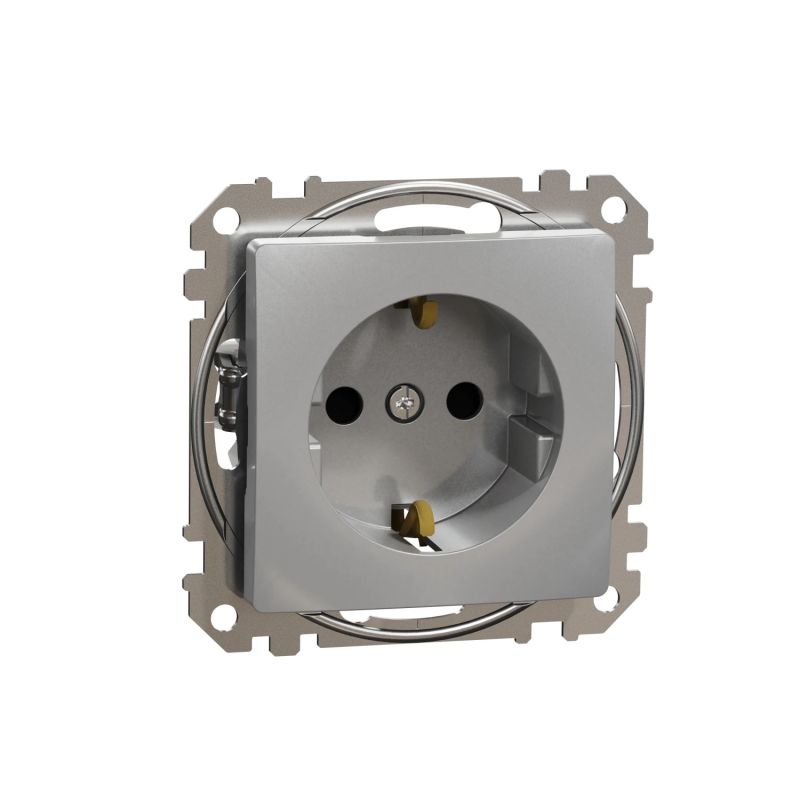 K-ligzda sedna 1-viet ar zemējumu alumīn