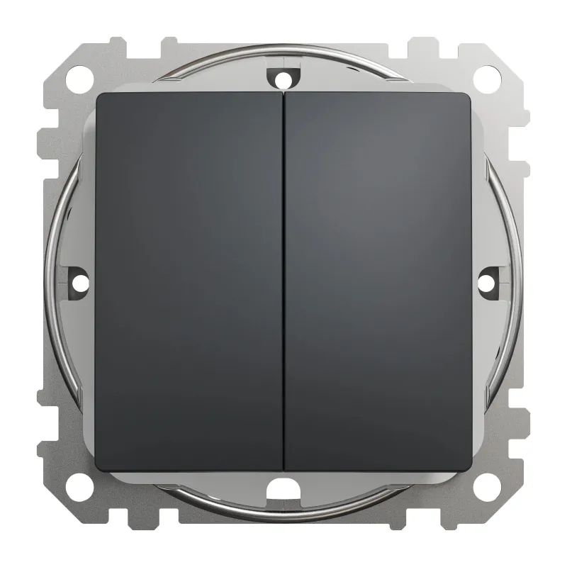 Slēdzis Schneider Electric Sedna Design, 2 kl, antracīta