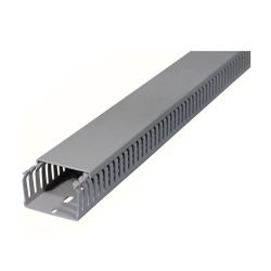 Kabeļu kanāls perf. b60x40 t pelēks 2m
