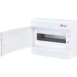 Moduļu panelis ETI ECT12PO, virsapmetuma, IP40, 12 mod., balta krās.