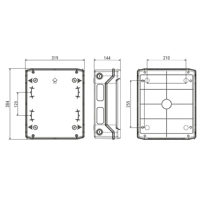 Kārba sadales virsap ech24pt ip65 24 mod