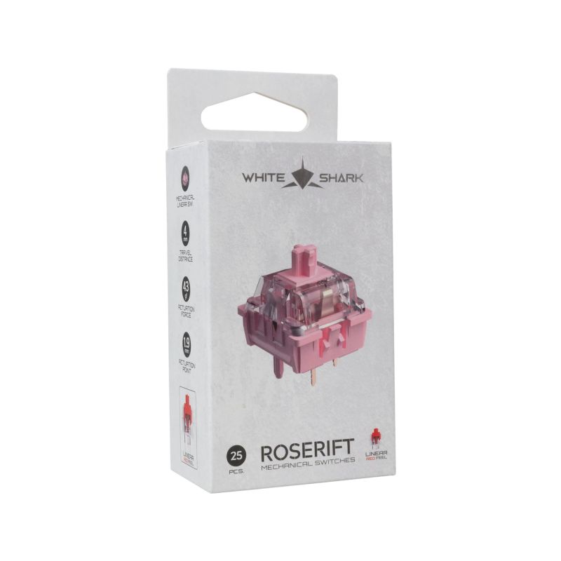 White Shark Roserift Mechanical Switches 25 pcs.