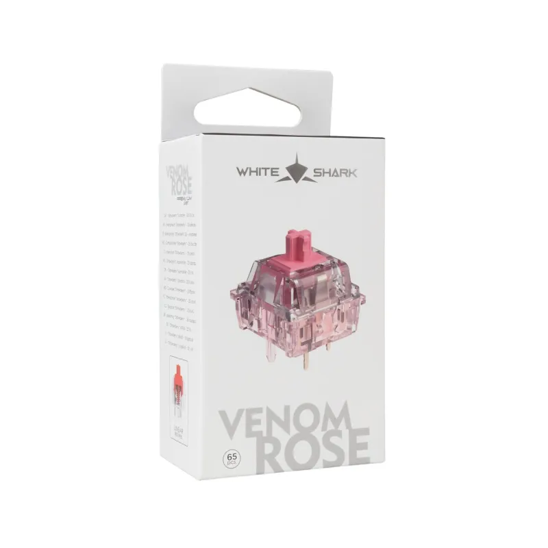 White Shark Venom Rose Mechanical Switches 65 pcs.