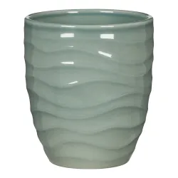 Gėlių vazonas Scheurich 69673, keramika, žalia sp.