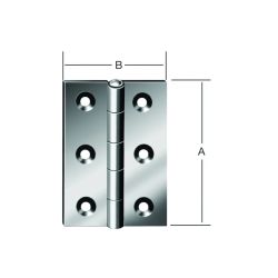 Eņģe 60x46mm kreisā cinkots