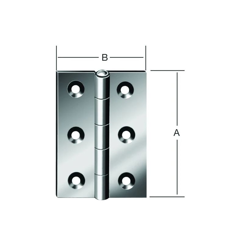 Eņģe 60x46mm kreisā cinkots