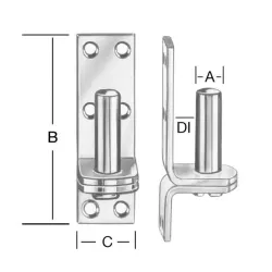 Kinnitusdetail väravatele Vorman, 1.3 cm