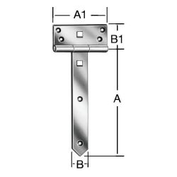 Eņģes -krusta-vieglas-250x33x3-melnas