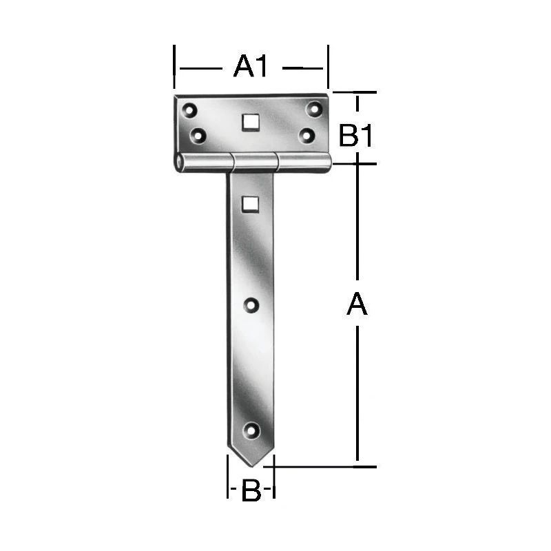 Eņģes -krusta-vieglas-250x33x3-melnas