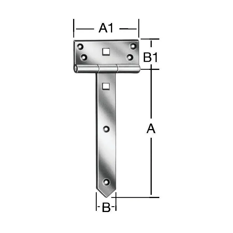 Eņģes vārtiem Vorman, 3.3 cm
