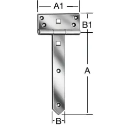 Eņģes vārtiem Vorman, 3.8 cm