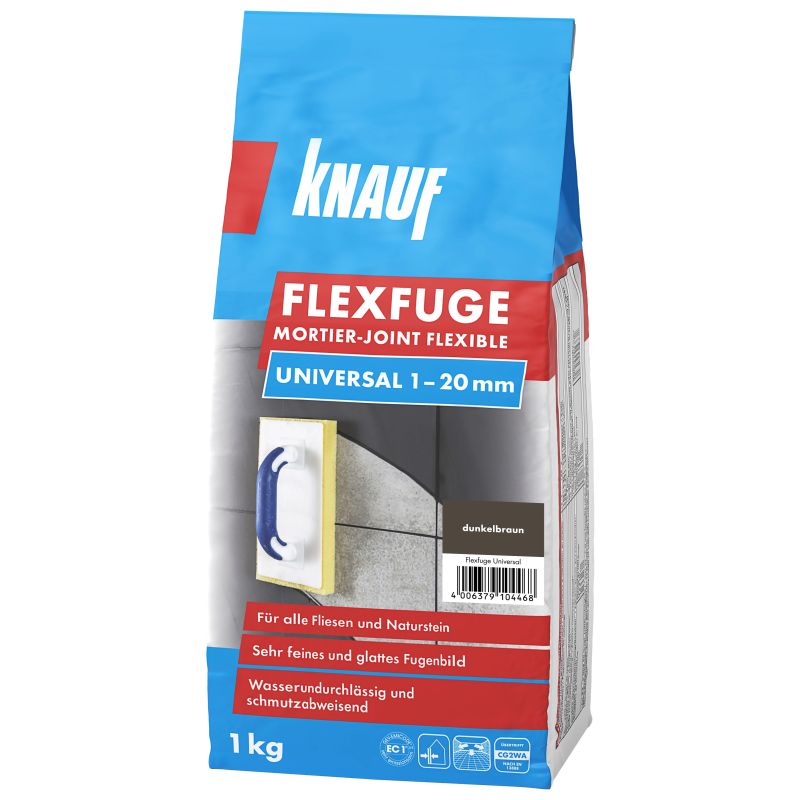 Šuvotājs knauf flexfuge tumši brūns 1kg