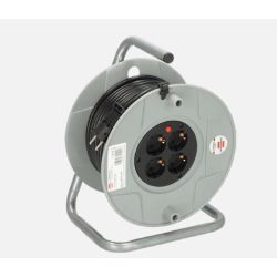 Pagarinātājs ar spoli BRENNENSTUHL AK260. 4 ligzdas. 40 m