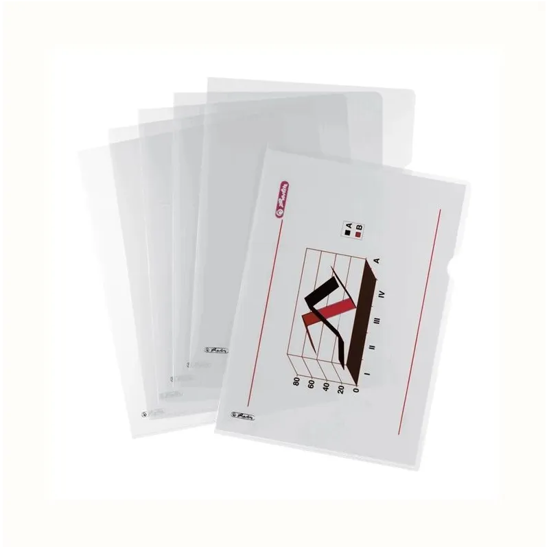 Mapes Herlitz 5924105, 31 cm x 22 cm, A4, 10 gab. Caurspīdīga krās.