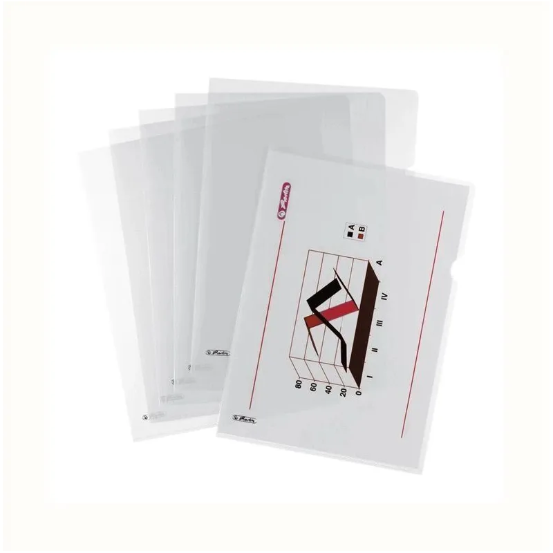 Mapes Herlitz 5924105, 31 cm x 22 cm, A4, 10 gab. Caurspīdīga krās.