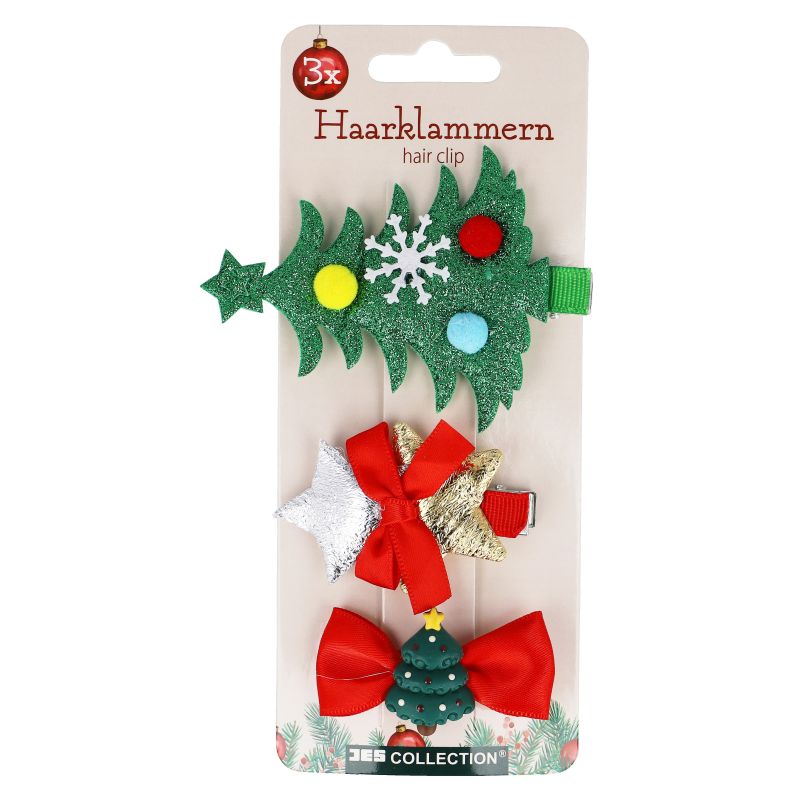 Matu sprādzes ziemassv 3gab 6cm daž diz