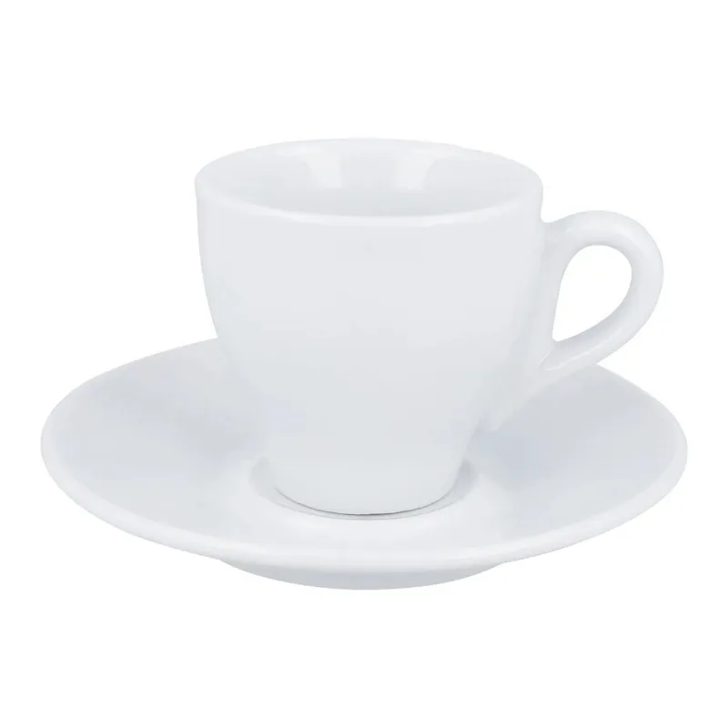 Tase ar apakštasi, balta krās., 0.05 l