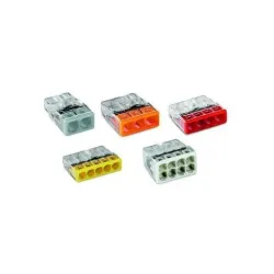 Клеммная колодка Wago, 0,5–2,5 mm², 24 а, многоцветный