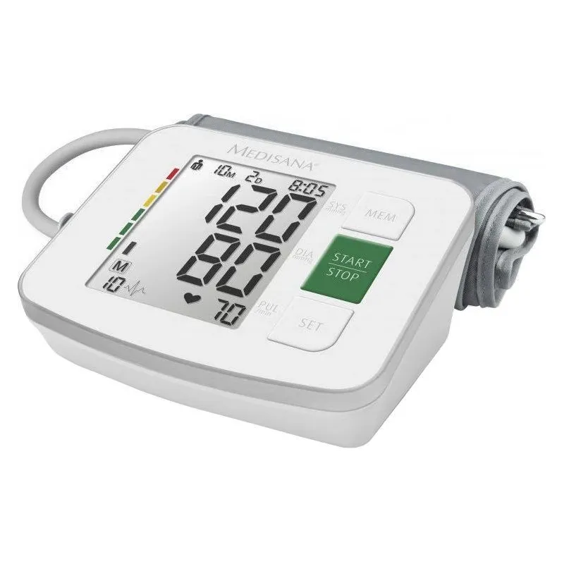 Augšdelma asinsspiediena mērītājs Medisana BU512 51162, balta krās.