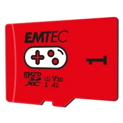 Emtec MicroSDHC 1TB UHS-I U3 V30 A2 Gaming Rouge