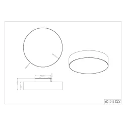 Светильник потолочный Trio Lugano 621911201, LED, 3000 °К, 1 x 11 Вт