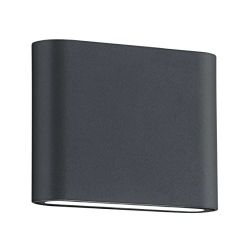 Āra lampa thames ii led 2x2,5w ip54 antr